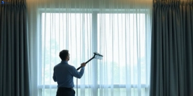 Commercial drapes cleaning service new-chum hotels offices